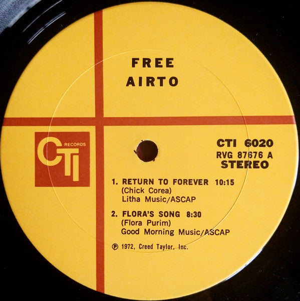 Airto Moreira : Free (LP, Album, Gat)