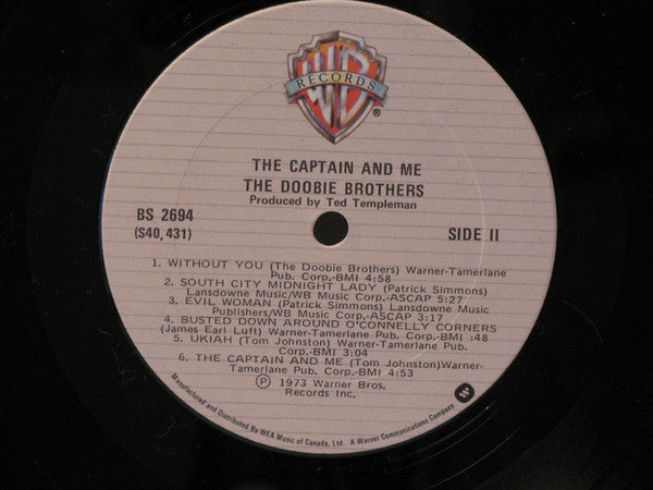 The Doobie Brothers : The Captain And Me (LP, Album, RE)