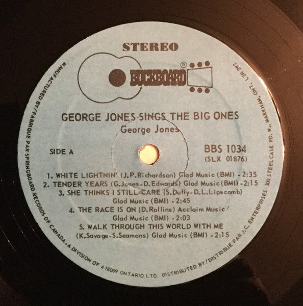 George Jones (2) : George Jones Sings The Big Ones (LP, Comp)