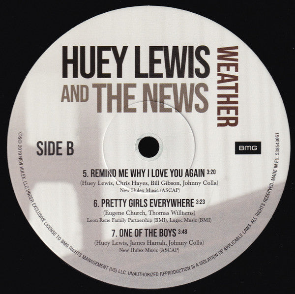 Huey Lewis And The News* : Weather (LP, Album)