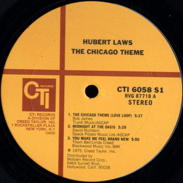 Hubert Laws : The Chicago Theme (LP, Album, Gat)