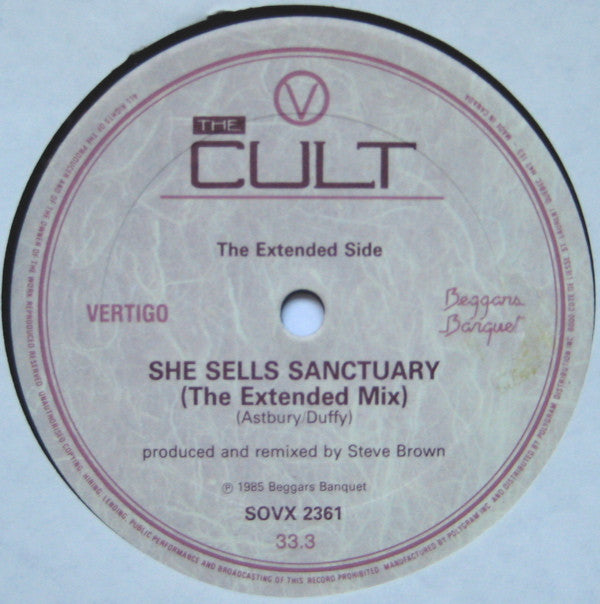 The Cult : She Sells Sanctuary (The Howling Mix) (12")