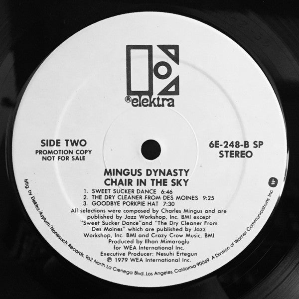 Mingus Dynasty, Joe Farrell, Charlie Haden, John Handy, Jimmy Knepper, Jimmy Owens, Don Pullen, Dannie Richmond : Chair In The Sky (LP, Promo, SP)