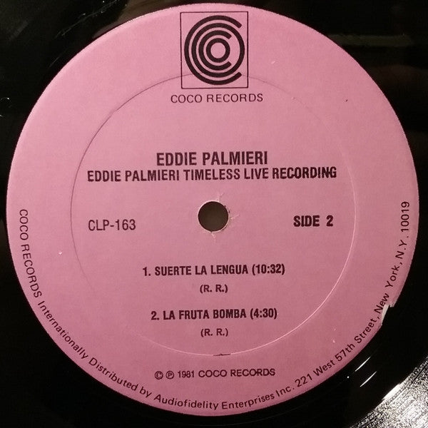 Eddie Palmieri : Timeless - Live Recording (LP, Album)