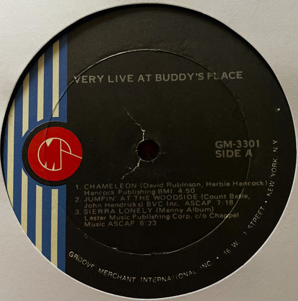 Buddy Rich : Very Live At Buddy's Place (LP, Album, Son)