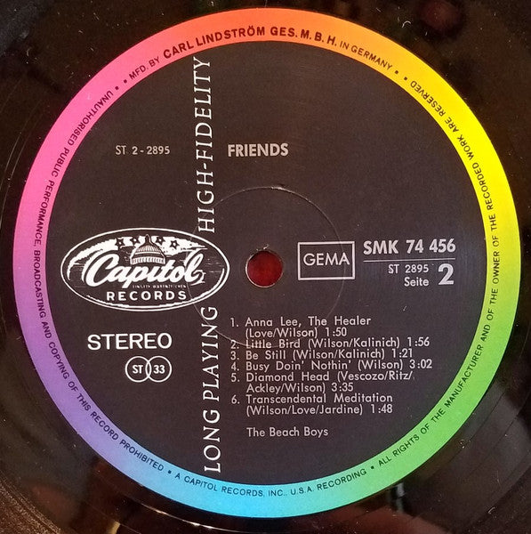 The Beach Boys : Friends (LP, Album)