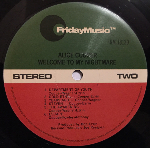 Alice Cooper (2) : Welcome To My Nightmare (LP, Album, RE, RM, Gat)