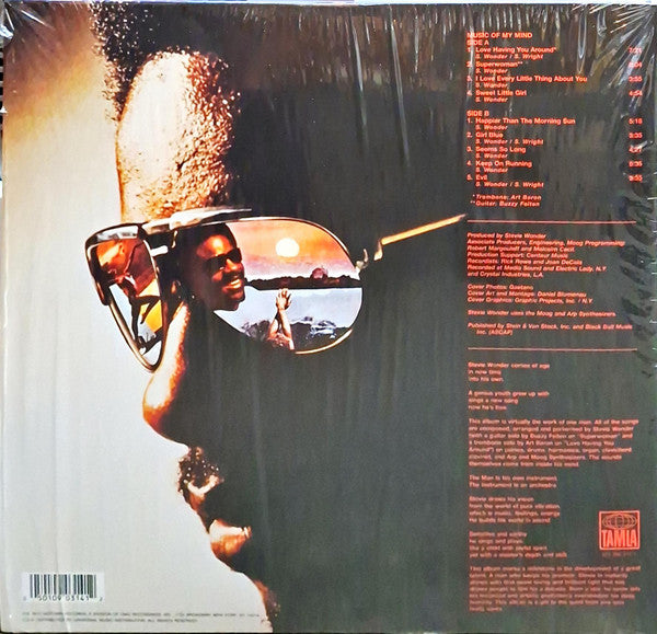 Stevie Wonder : Music Of My Mind (LP, Album, RE, RM, Gat)