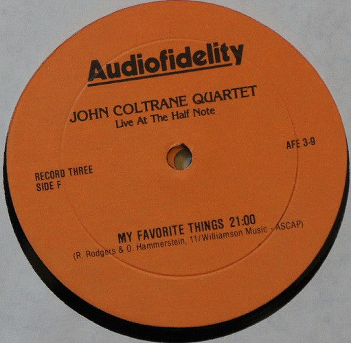 The John Coltrane Quartet : Live At The Half Note (3xLP, Comp + Box)
