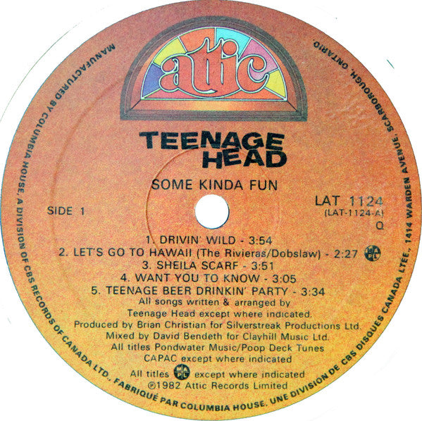 Teenage Head : Some Kinda Fun (LP, Album, Club)