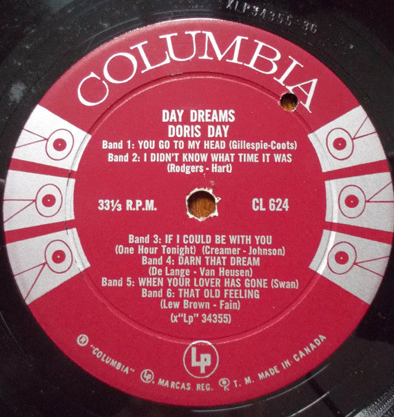 Doris Day : Day Dreams (LP, Album, Mono, RE)