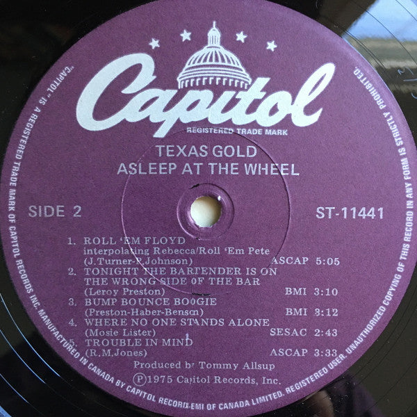 Asleep At The Wheel : Texas Gold (LP, Album)