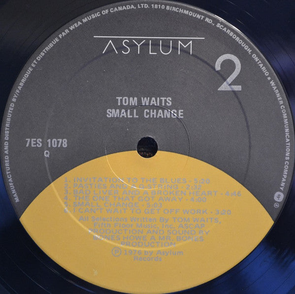 Tom Waits : Small Change (LP, Album, RE)