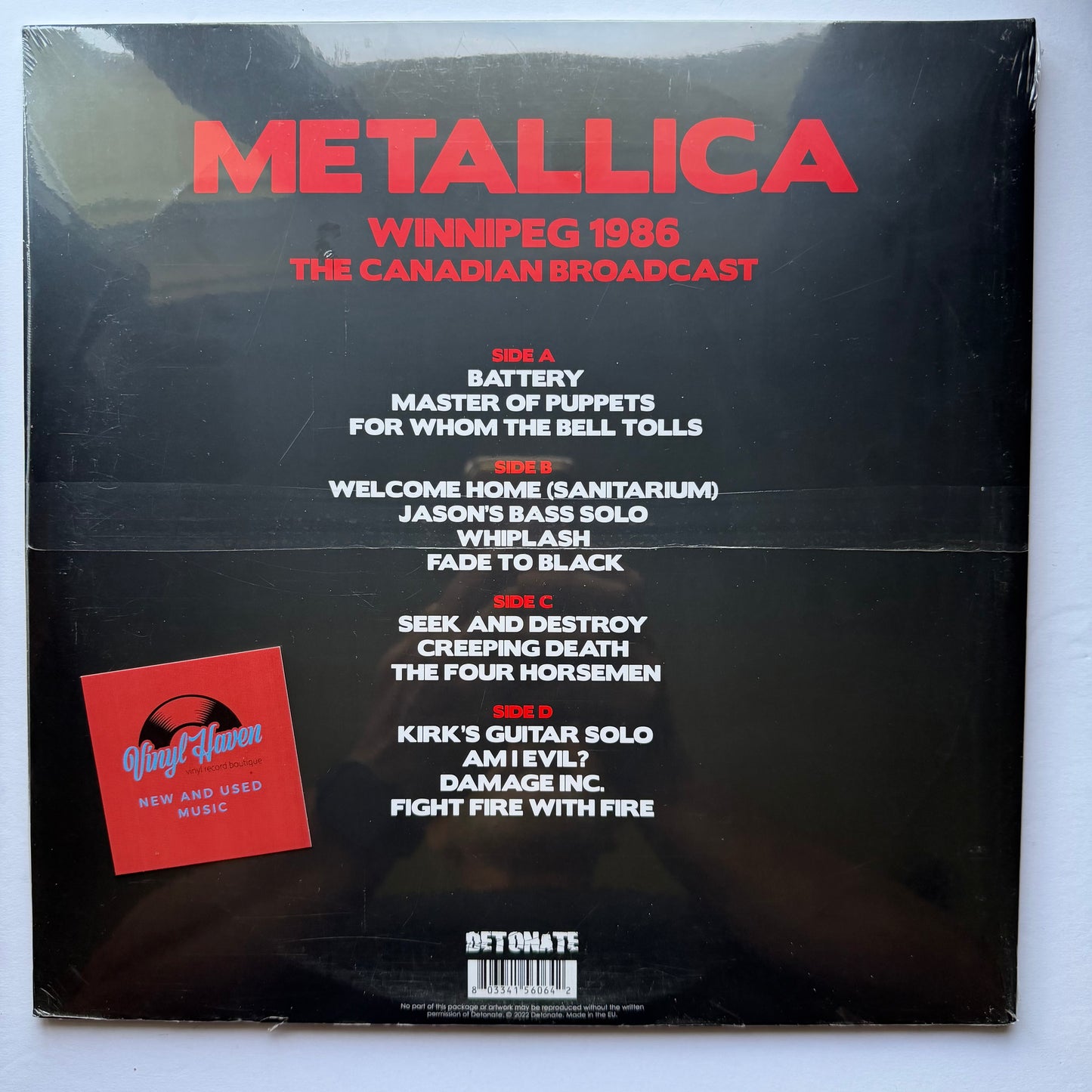 Metallica – Winnipeg 1986 The Canadian Broadcast (LP) (Mint (M))