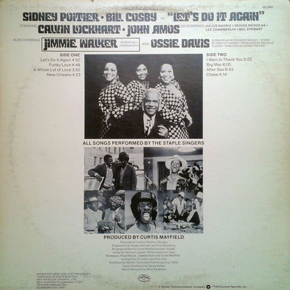 The Staple Singers ● Music By Curtis Mayfield : Let's Do It Again (Original Soundtrack) (LP, Album)