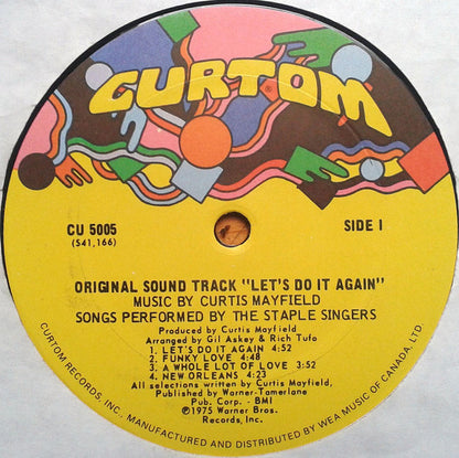 The Staple Singers ● Music By Curtis Mayfield : Let's Do It Again (Original Soundtrack) (LP, Album)