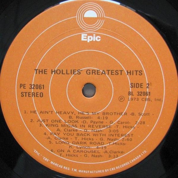 The Hollies : The Hollies' Greatest Hits (LP, Comp, RE)