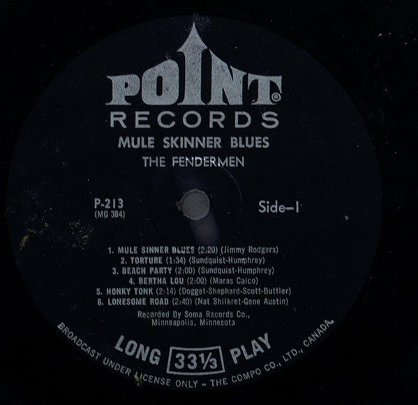 The Fendermen : Mule Skinner Blues (LP, Album, Mono, RE)