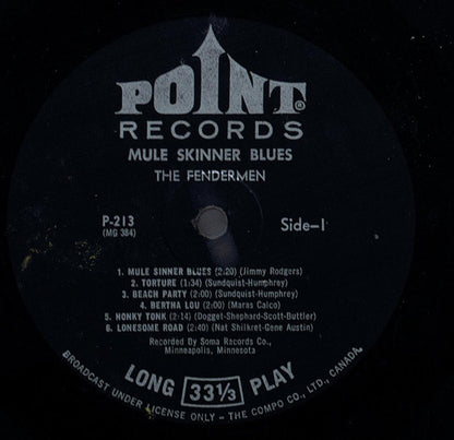 The Fendermen : Mule Skinner Blues (LP, Album, Mono, RE)