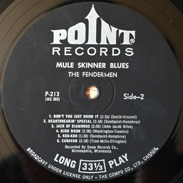 The Fendermen : Mule Skinner Blues (LP, Album, Mono, RE)