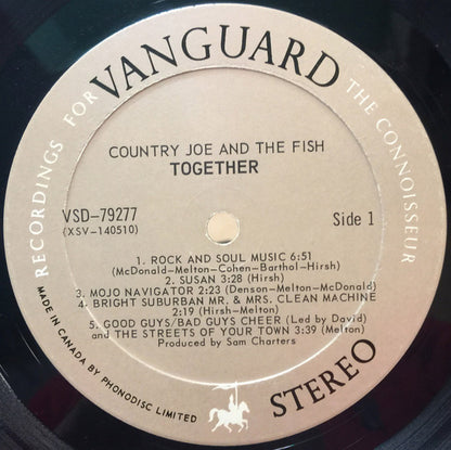 Country Joe And The Fish : Together (LP, Album, Gat)