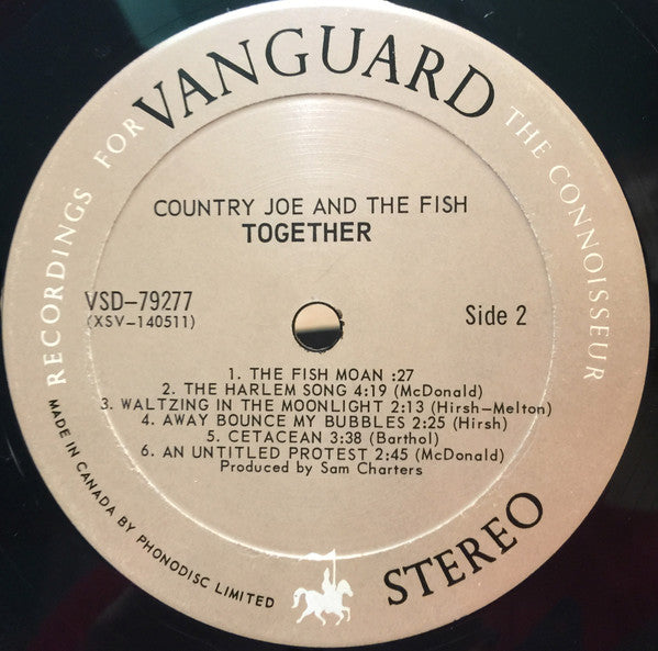 Country Joe And The Fish : Together (LP, Album, Gat)