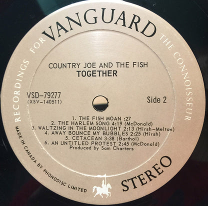 Country Joe And The Fish : Together (LP, Album, Gat)