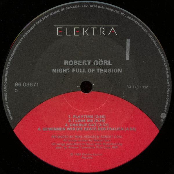 Robert Görl : Night Full Of Tension (LP, Album)