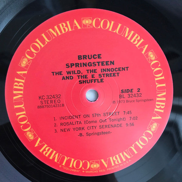 Bruce Springsteen : The Wild, The Innocent & The E Street Shuffle (LP, Album, RE, RM, 180)