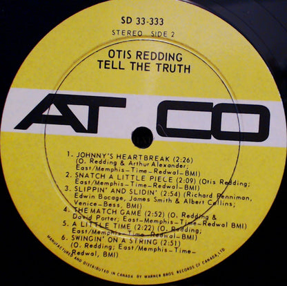 Otis Redding : Tell The Truth (LP, Album)