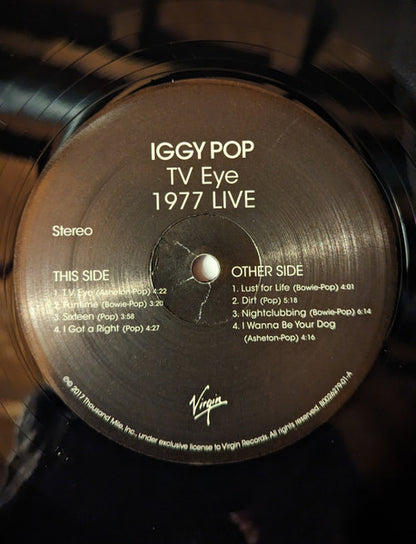 Iggy Pop : TV Eye Live 1977 (LP, Album, Ltd, RE, RM)