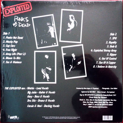 The Exploited : Punks Not Dead (LP, Album, RE)