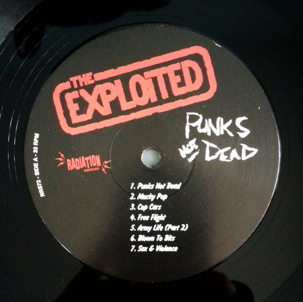 The Exploited : Punks Not Dead (LP, Album, RE)