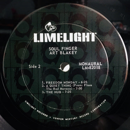 Art Blakey And The Jazz Messengers* : Soul Finger (LP, Album, Mono, Gat)