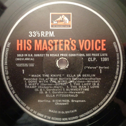 Ella Fitzgerald : Mack The Knife - Ella In Berlin (LP, Mono, RP)