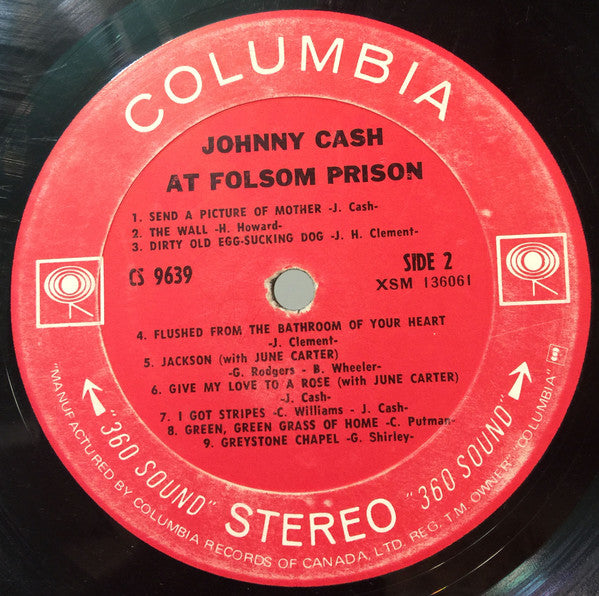 Johnny Cash : At Folsom Prison (LP, Album)