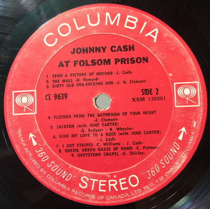 Johnny Cash : At Folsom Prison (LP, Album)