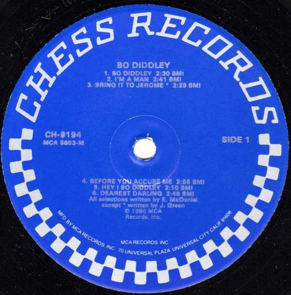 Bo Diddley : Bo Diddley (LP, Album, Comp, Mono, RE)