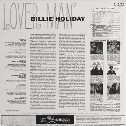 Billie Holiday : Lover Man (LP, Album, Styrene, Glo)