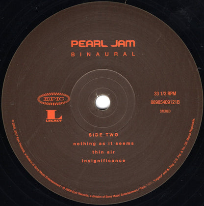 Pearl Jam : Binaural (2xLP, Album, RE, RM)