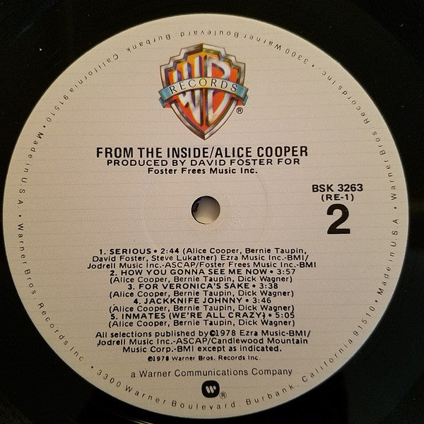 Alice Cooper (2) : From The Inside (LP, Album, Die)