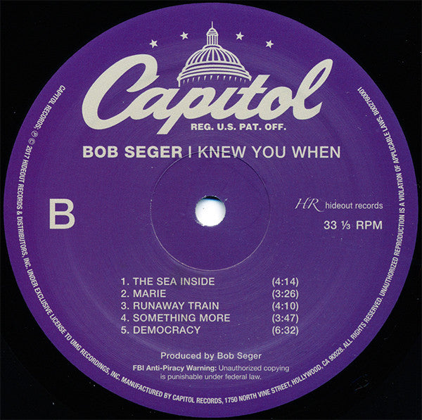Bob Seger : I Knew You When  (LP, Album)