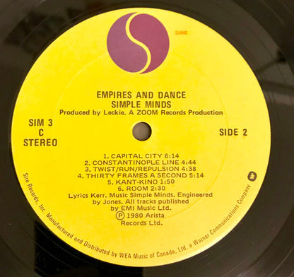 Simple Minds : Empires And Dance (LP, Album, Col)