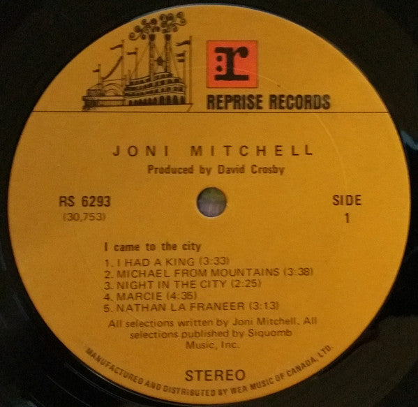 Joni Mitchell : Song To A Seagull (LP, Album, RE, Don)