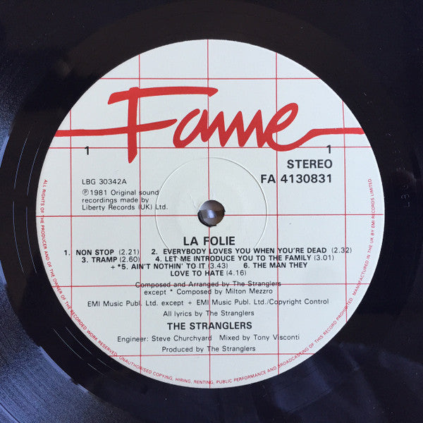 The Stranglers : La Folie (LP, Album, RE)