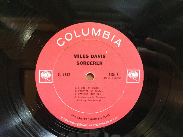 Miles Davis : Sorcerer (LP, Album, Mono)
