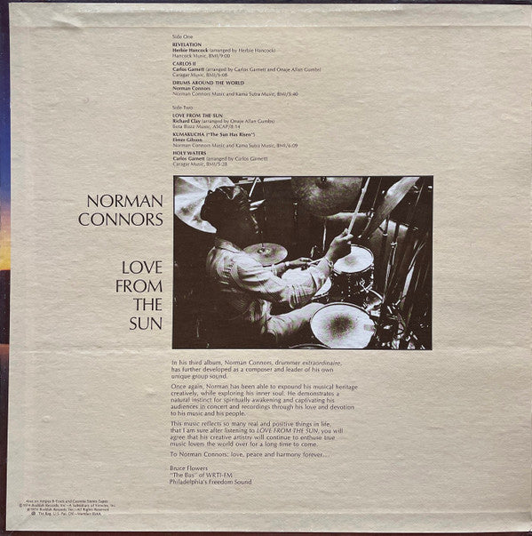 Norman Connors : Love From The Sun (LP, Album, Son)
