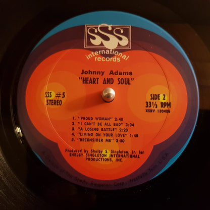 Johnny Adams : Heart & Soul (LP, Album)