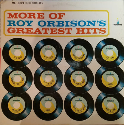 Roy Orbison : More Of Roy Orbison's Greatest Hits (LP, Album, Comp, Mono, Ind)
