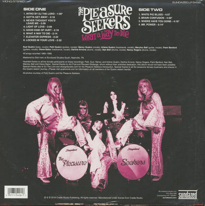The Pleasure Seekers : What A Way To Die (LP, Comp, Mono, Whi)